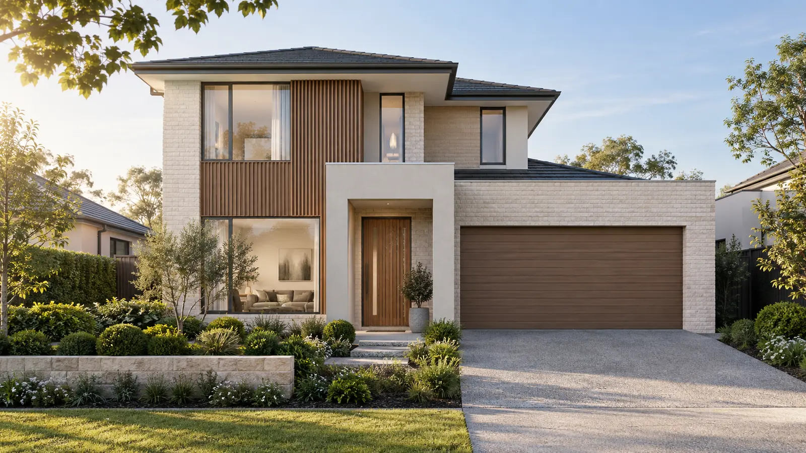 Representative Oakville house and land design